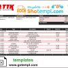 editable template, Macedonia TTK bank statement template in Word and PDF format