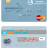 editable template, Madagascar AccèsBanque mastercard credit card template in PSD format