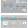 editable template, Madagascar AccèsBanque visa card fully editable template in PSD format