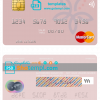 editable template, Malaysia Affin bank mastercard credit card template in PSD format