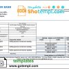 editable template, Malaysia Affin bank statement template in Word and PDF format
