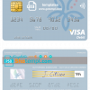 editable template, Malaysia Affin Bank visa card fully editable template in PSD format