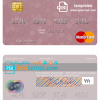 editable template, Malaysia AmBank mastercard credit card template in PSD format