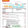 editable template, Malaysia AmBank bank statement template in Word and PDF format