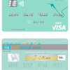 editable template, Maldives Habib Bank Limited visa card fully editable template in PSD format