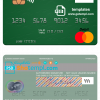 editable template, Mali Banque Commerciale du Sahel mastercard credit card template in PSD format