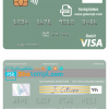 editable template, Mali Banque Commerciale du Sahel visa card fully editable template in PSD format