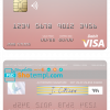 editable template, Malta Akbank T.A.Ş. visa credit card fully editable template in PSD format