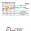 editable template, Malta Akbank bank statement template in Word and PDF format