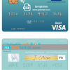 editable template, Marshall Islands ADB Bank visa credit card template in PSD format