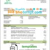 editable template, Mauritania Chinguitty bank statement template in Word and PDF format