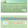 editable template, Mauritania Chinguitty Bank visa card fully editable template in PSD format