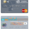 editable template, Mexico Grupo Financiero Inbursa mastercard credit card template in PSD format