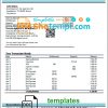 editable template, Mexico Inbursa Bank statement easy to fill template in Word and PDF format
