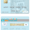 editable template, Monaco Barclays Bank PLC bank visa debit card, fully editable template in PSD format