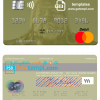 editable template, Mongolia Chinggis Khaan bank mastercard, fully editable template in PSD format