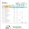 editable template, Montenegro NLB bank statement template, Word and PDF format (.doc and .pdf)
