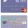 editable template, Montenegro NLB Banka a.d. Podgorica bank mastercard, fully editable template in PSD format