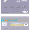 editable template, Montenegro NLB Banka a.d. Podgorica bank visa debit card, fully editable template in PSD format
