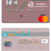 editable template, Morocco Crédit Agricole du Maroc bank mastercard, fully editable template in PSD format
