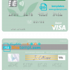 editable template, Morocco Crédit Agricole du Maroc bank visa debit card, fully editable template in PSD format