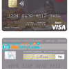editable template, Mozambique Absa Bank Mozambique visa debit card, fully editable template in PSD format