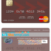 editable template, Mozambique Banco Moza mastercard, fully editable template in PSD format