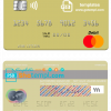 editable template, Myanmar Innwa Bank Limited mastercard, fully editable template in PSD format