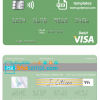 editable template, Myanmar Innwa Bank Limited visa debit card, fully editable template in PSD format