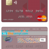 editable template, Myanmar Yoma Bank Limited mastercard, fully editable template in PSD format