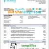 editable template, Namibia Atlantico bank statement template in Word and PDF format