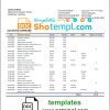 editable template, Namibia Bank Windhoek bank statement template in Word and PDF format
