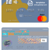 editable template, Nauru Eagle Bank Inc mastercard, fully editable template in PSD format