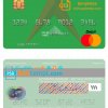 editable template, Nepal Nabil bank mastercard, fully editable template in PSD format