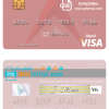 editable template, Nepal Nabil bank visa debit card, fully editable template in PSD format