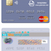 editable template, Nepal Rastriya Banijya Bank (RBB) mastercard, fully editable template in PSD format