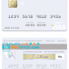 editable template, Nepal Rastriya Banijya Bank (RBB) visa debit card, fully editable template in PSD format