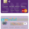 editable template, Netherlands SNS Bank mastercard credit card template in PSD format
