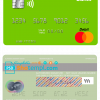 editable template, New Zealand Kiwibank mastercard credit card template in PSD format