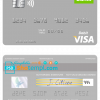 editable template, New Zealand Kiwibank visa debit card template in PSD format