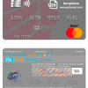 editable template, Nicaragua BAC Credomatic mastercard credit card template in PSD format