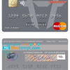 editable template, North Korea Daedong Credit Bank mastercard, fully editable template in PSD format