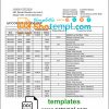 editable template, North Macedonia Stater Banka bank statement template in Word and PDF format
