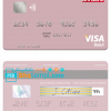 editable template, Norway BN Bank ASA visa debit card, fully editable template in PSD format
