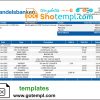 editable template, Norway Handelsbank bank statement template in Word and PDF format