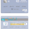 editable template, Norway Handelsbanken visa debit card, fully editable template in PSD format