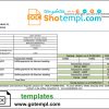 editable template, Oman Bank Dhofar bank statement template in Word and PDF format