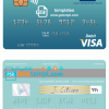 editable template, Palau ADB Bank visa debit card, fully editable template in PSD format