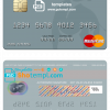 editable template, Palau Bank of Guam mastercard, fully editable template in PSD format