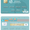 editable template, Palau Bank of Guam visa debit card, fully editable template in PSD format